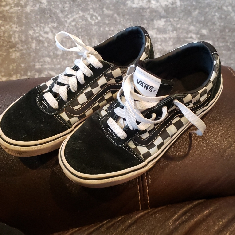 Adorable checkered vans